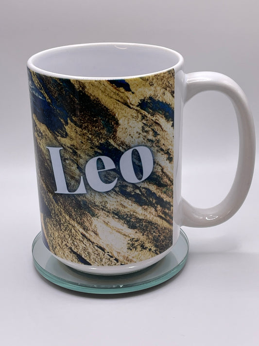 Family Strong Mug | Blue Paint Strokes | Male
